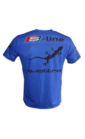 Audi S-line grid blue T-shirt