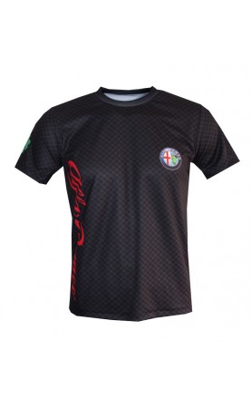 Alfa Romeo grid black T-shirt