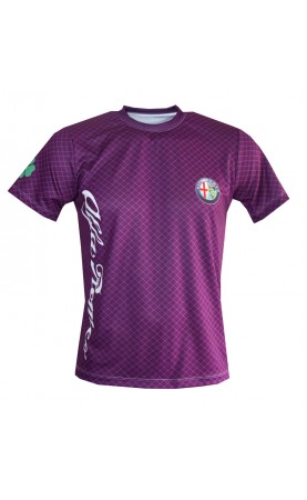 Alfa Romeo grid purple T-shirt