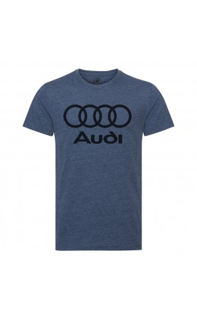Audi logo dark blue T-shirt