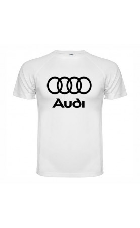 Audi logo white T-shirt