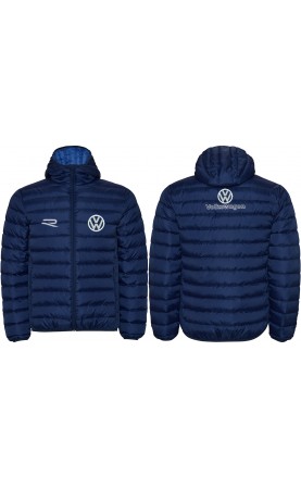 VW Quilted Blue Jacket With...
