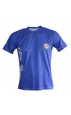Alfa Romeo grid blue T-shirt