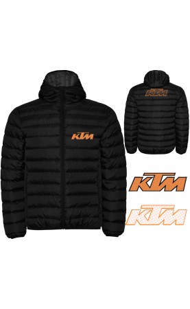 Biker Quilted Jacket With Hood