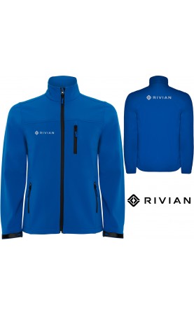 Rivian Logo Blue Softshell...