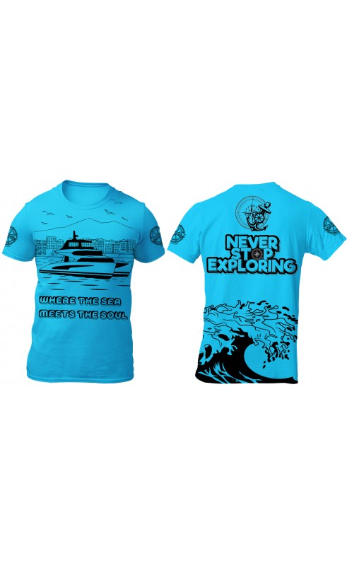 Where the sea meets the soul Yacht Summer tee