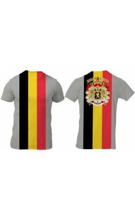 New Belgium Belgique België Belgien Natinal flag tee. Regular men's fit. Amfanwear