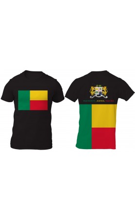 New t-shirt Benin flag, regular sizes for men. Amfanwear SS25 SS26