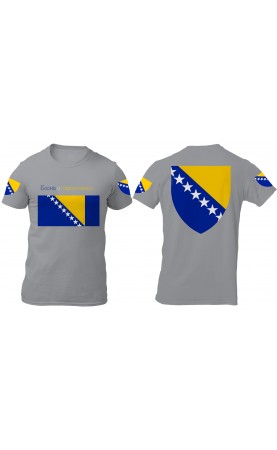 Bosnia and Herzegovina men's t-shirt. Regular sizes, graphic print. Amfanwear