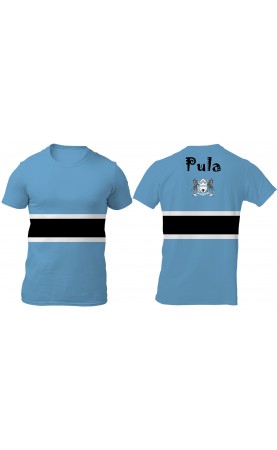 Botswana t-shirt for men. Graphicprint, regular fit.