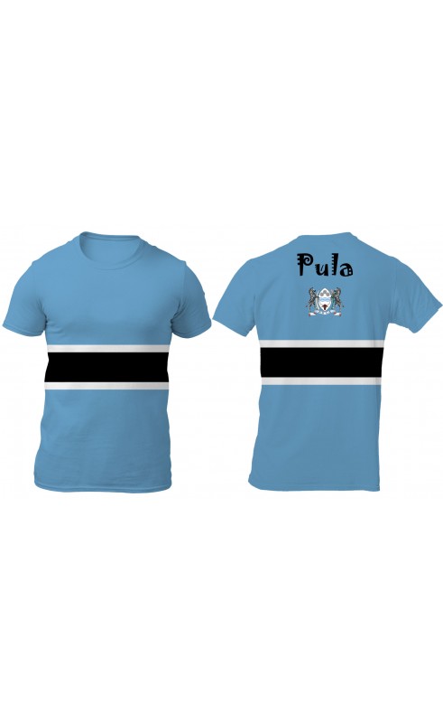 Botswana t-shirt for men. Graphicprint, regular fit.