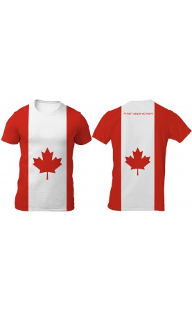Canadian flag men's t-shirt regular fit. Available sizes from M to XXXL. SS25 SS6