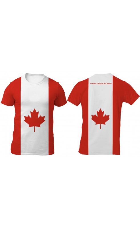 Canadian flag men's t-shirt regular fit. Available sizes from M to XXXL. SS25 SS6