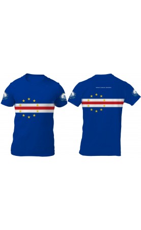 Cape Verde flag t-shirt Cabo Verde. Men's regular sizes. SS5 SS6 travel souvenir gift