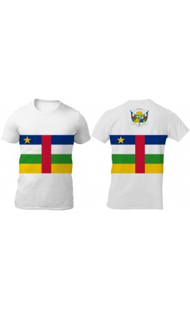 Men's tee with Central African Republic flag. Regular fit.