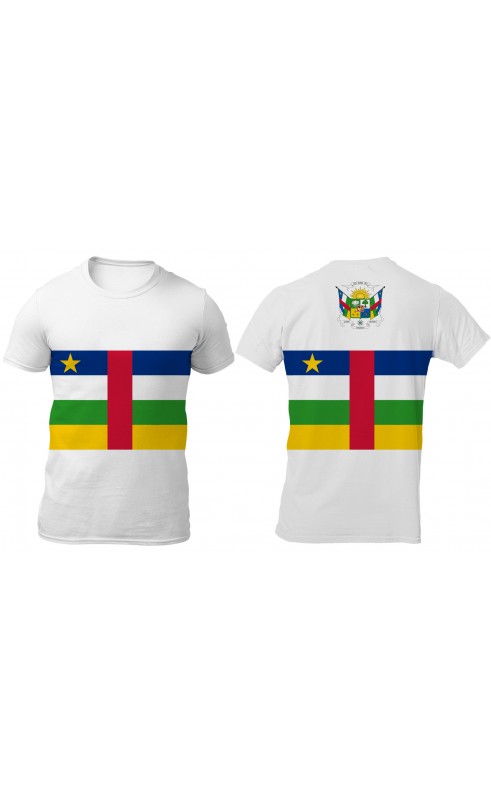 Men's tee with Central African Republic flag. Regular fit.