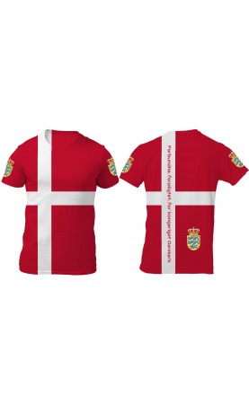 Denmark national flag men's t-shirt. Regular fit. Made in EU, sizes from M to 3XL. Souvenir for tourists SS26 SS27