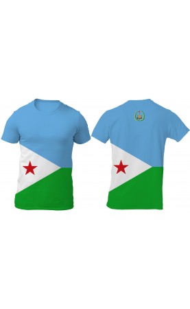 Djibouti flag men's t-shirt