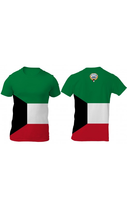 Kuwait flag men's t-shirt. Regular fit. M L XL XXL XXXL. Souvenir travel summer gift. SS25 SS26 season