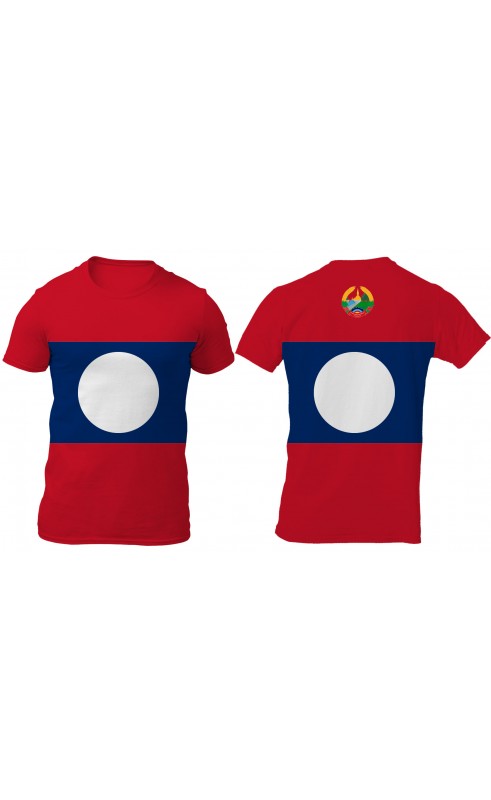 Laos men's t-shirt Regular sizes from M to 3XL.