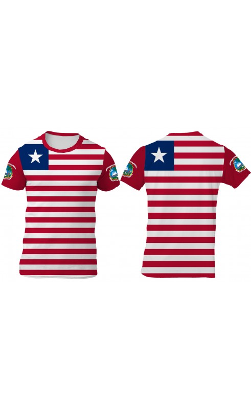 Liberia t-shirt. Regular fit sizes.