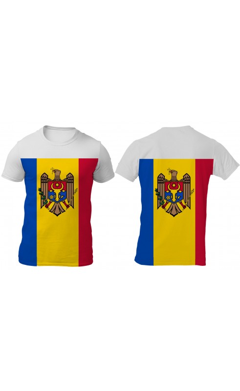Moldova men's t-shirt. Regular fit sizes. Souvenir for summer.