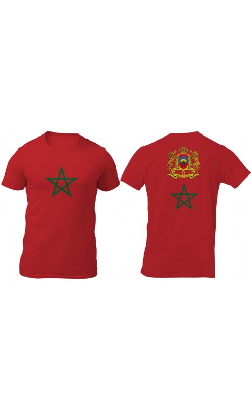 Morocco t-shirt for men. Regular fit size. M, L, XL, XXL, XXXL. Souvenir summer season apparel.