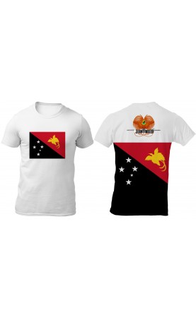 Papua New Guinea men's traveller souvenir outdoor t-shirt. Made in EU. Summer apparel
