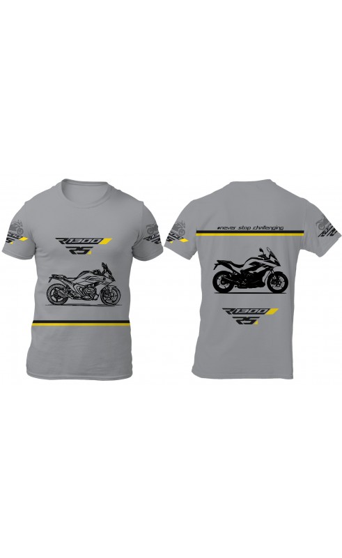 bmw R1300RS motorrad moto t-shirt for men. Summer SS26 SS27. Regular fit sizes. Amfanwear