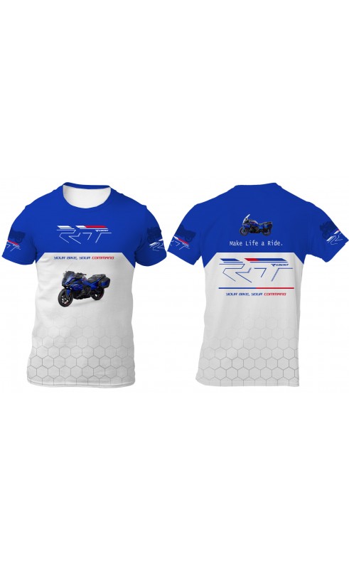 Bmw motorrad R1300RT men's t-shirt. Summer season 2025 2026 SS26. Regular fit made in EU. Amfanwear