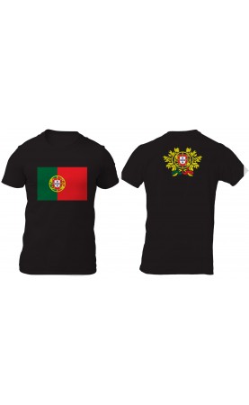 Portugal men's t-shirt. Travel season summer Xmas souvenir gift. Regular fit sizes. Amfanwear, made in EU