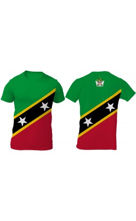 Saint Kitts and Nevis men's t-shirt. Regular fit. Souvenir summer gift idea.