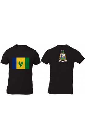 Saint Vincent and the Grenadines men's t-shirt. Season summer souvenir. Regular fit.