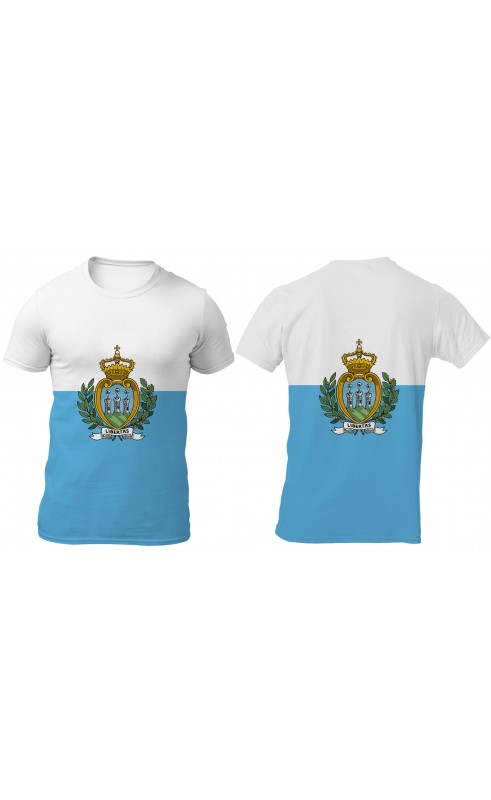 San Marino men's t-shirt. Regular fit sizes. Made in EU, amfanwear. Season summer travel souvenir gift idea SS26