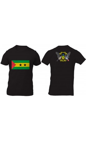 São Tomé and Príncipe men's t-shirt. Regular fit sizes.