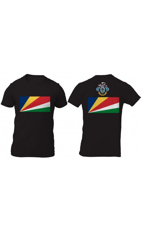 Seychelles men's t-shirt. Regular fit sizes. Made in EU, Amfanwear. Summer seasonal souvenir gift