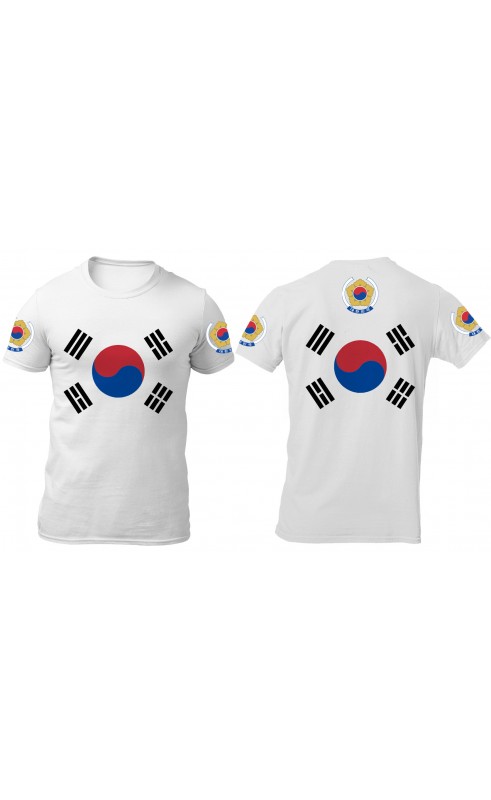 South Korea men's t-shirt. Regular sizes. Summer Season souvenir gift travel. Made  by Amfanwear in EU