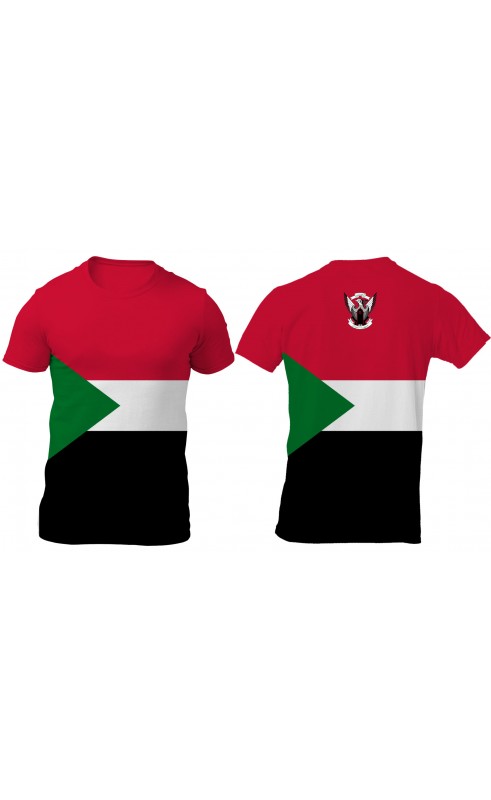 Sudan t-shirt for men. Regular fitting sizes jersey