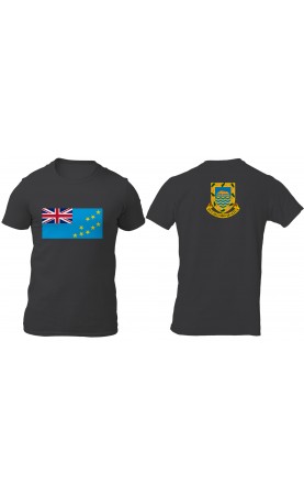 Tuvalu t-shirt, regular fit men's sizes. Travel, gift souvenir. Season summer. Made in EU