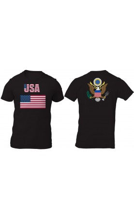 USA U.S. men's jersey t-shirt. Regular fit. Summer seasonal souvenir gift travel. SS26. Made in EU