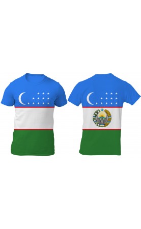 Uzbekistan t-shirt jersey for men. Regular fit sizes. Souvenir travel gift