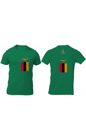 Zambia men's t-shirt. Regular fit sizes. Made in EU