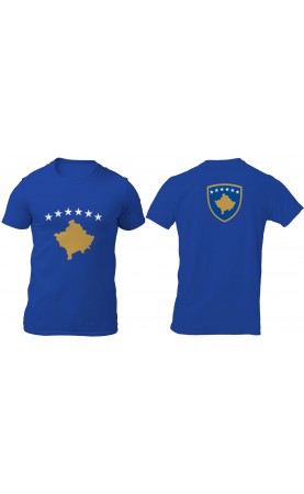 Kosovo men's t-shirt. Regular fit sizes. Made in EU. Republika e Kosovës