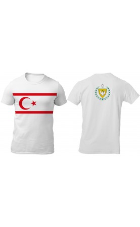 Northern Cyprus t-shirt for men. Regular fit sizes.