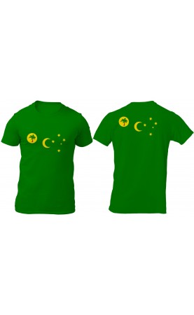 Cocos (Keeling) Islands Flag t-shirt for men. Regular fit sizes. Amfanwear
