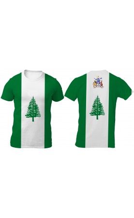 Norfolk Island flag t-shirt for men. Regular fit. Summer season souvenir travel gift. Amfanwear