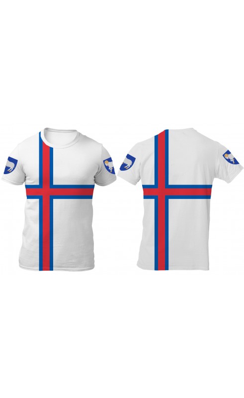 Faroe Islands souvenir t-shirt for men. Regular fit sizes. Summer sseason gift travel. Amfanwear
