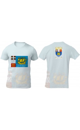 Saint Pierre and Miquelon men's regular fit t-shirt. Souvenir beach travel summer life