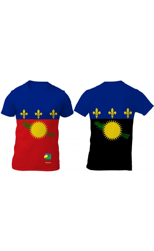 Guadeloupe men's t-shirt. Souvenir summer season travel gift. Amfanwear, made in EU. Beach island life