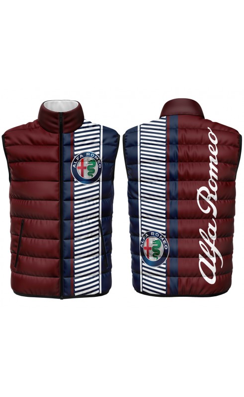 alfa romeo sleeveless vest veste jacket apparel